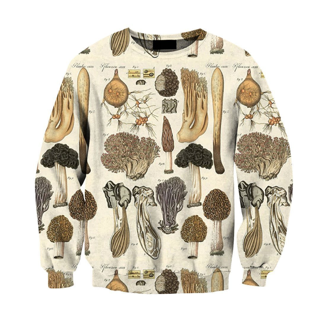 Beautiful Mushroom Art all over-Apparel-NTH-Sweat Shirt-S-Vibe Cosy™