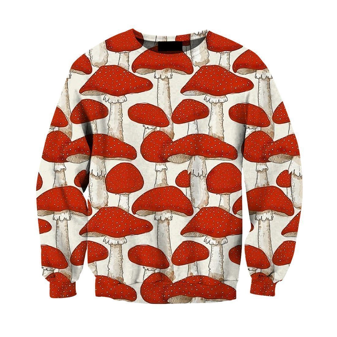 Amanita Muscaria Mushroom-Apparel-NTH-Sweat Shirt-S-Vibe Cosy™