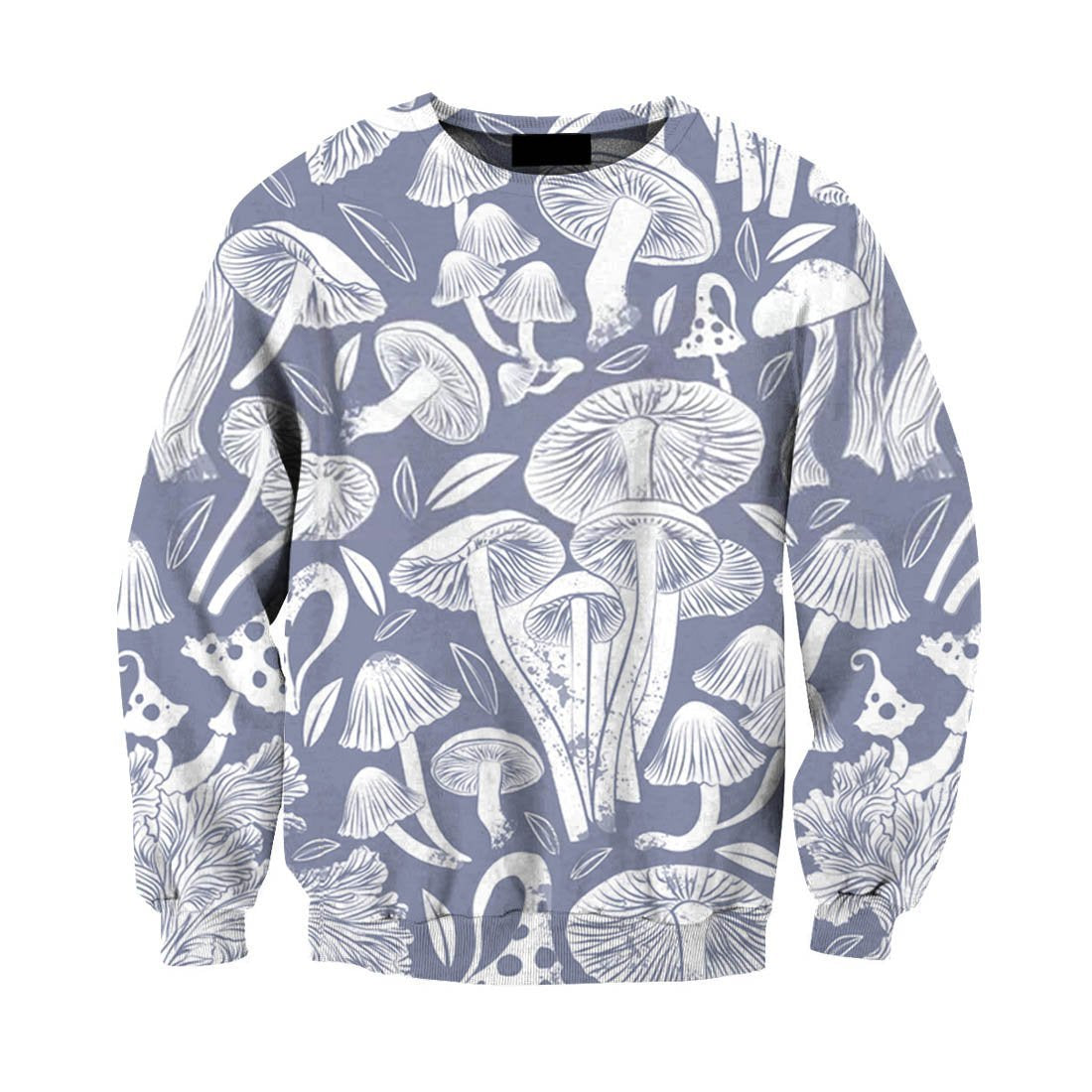 Mushroom Art All Over-Apparel-HD09-Sweat Shirt-S-Vibe Cosy™