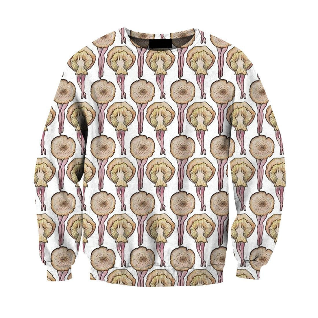 All Over Print Queen mushrooms-Apparel-NTH-Sweat Shirt-S-Vibe Cosy™
