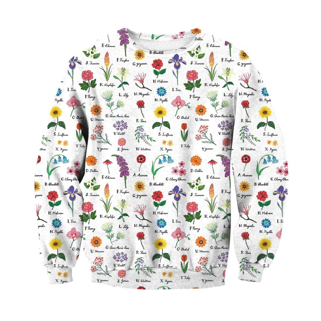 Beautiful Flower Hoodie-Apparel-NTH-Sweat Shirt-S-Vibe Cosy™