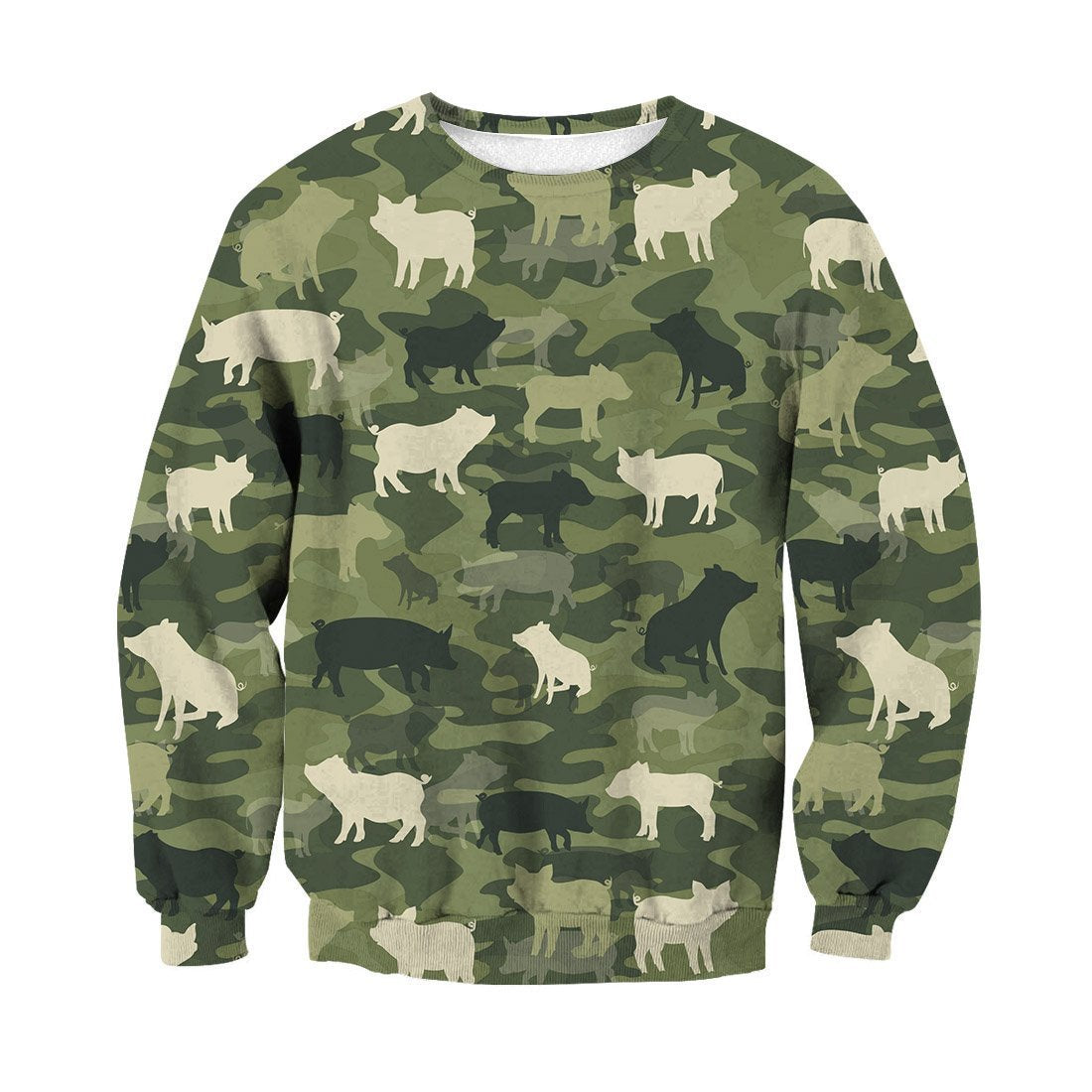 Camo Animal Pig-Apparel-HD09-Sweat Shirt-S-Vibe Cosy™