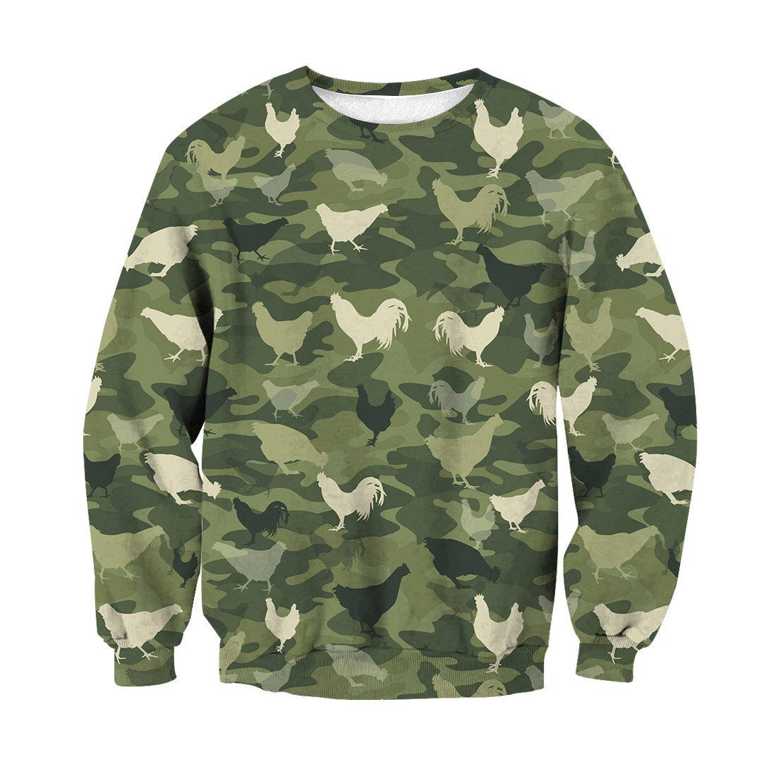 Camo Chickens Farmer-Apparel-HD09-Sweat Shirt-S-Vibe Cosy™