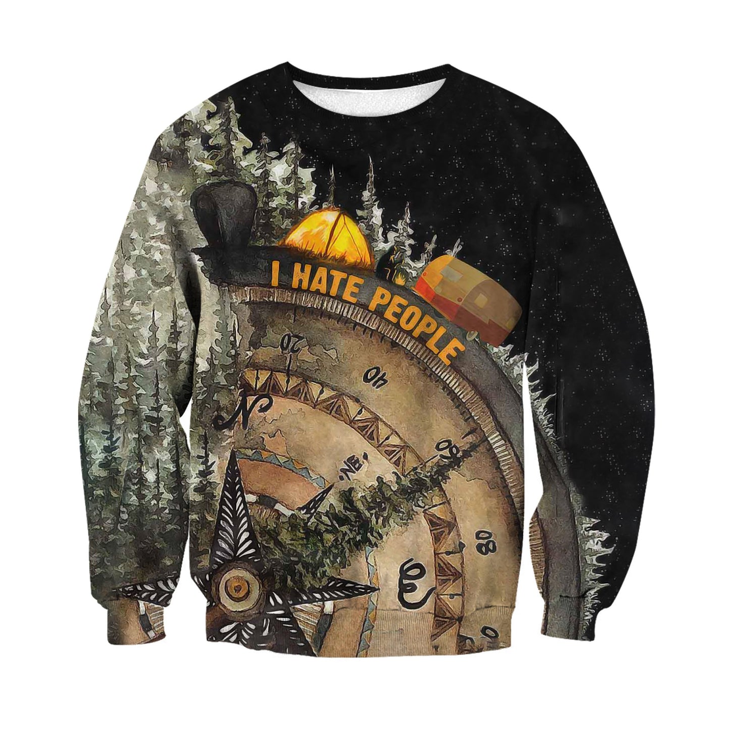 3D All Over Print I hate People Shirt-Apparel-HD09-Sweat Shirt-S-Vibe Cosy™