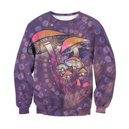 3D All Over Print Mushroom Underwater Shirt-Apparel-NTH-Sweat Shirt-S-Vibe Cosy™