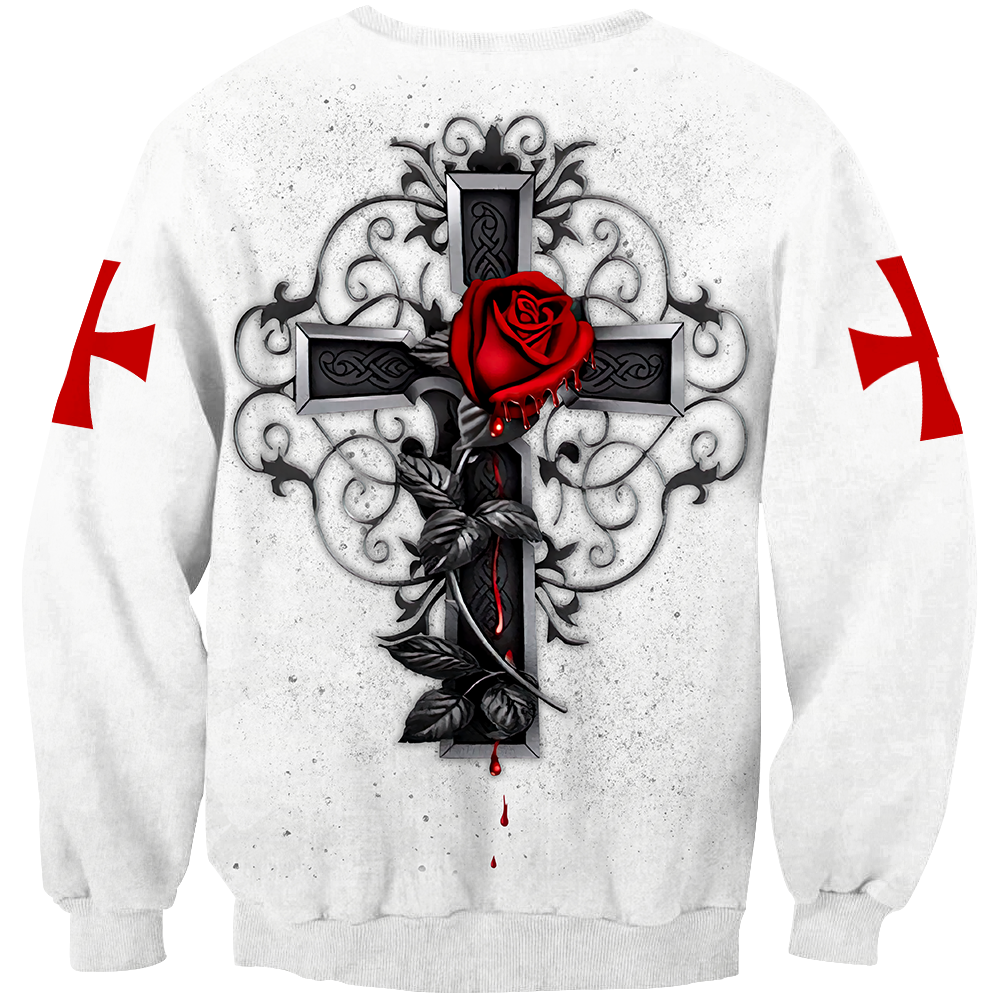 The Cross 3D All Over Printed Shirt Hoodie JJ020403-Apparel-MP-Sweatshirt-S-Vibe Cosy™