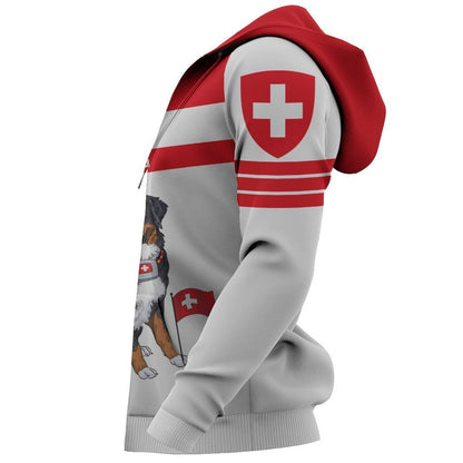 Switzerland Dog Sport Hoodie - Premium Style NNK1-Apparel-NNK-Hoodie-S-Vibe Cosy™