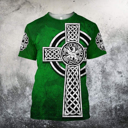 Celtic Cross Lion HAC MP741-Apparel-MP-T-Shirt-S-Vibe Cosy™