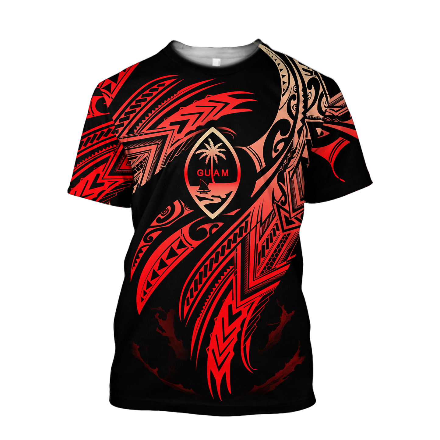 Amazing Guam Polynesian 3D Tattoo Unisex Deluxe Hoodie ML