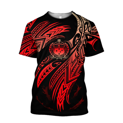 Amazing Samoa Polynesian 3D Tattoo Unisex Deluxe Hoodie ML