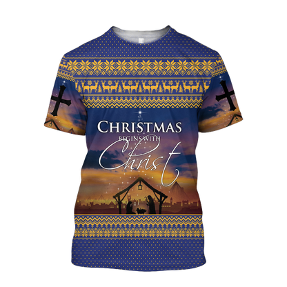 Premium Christian Jesus Catholic 3D Printed Unisex Shirts