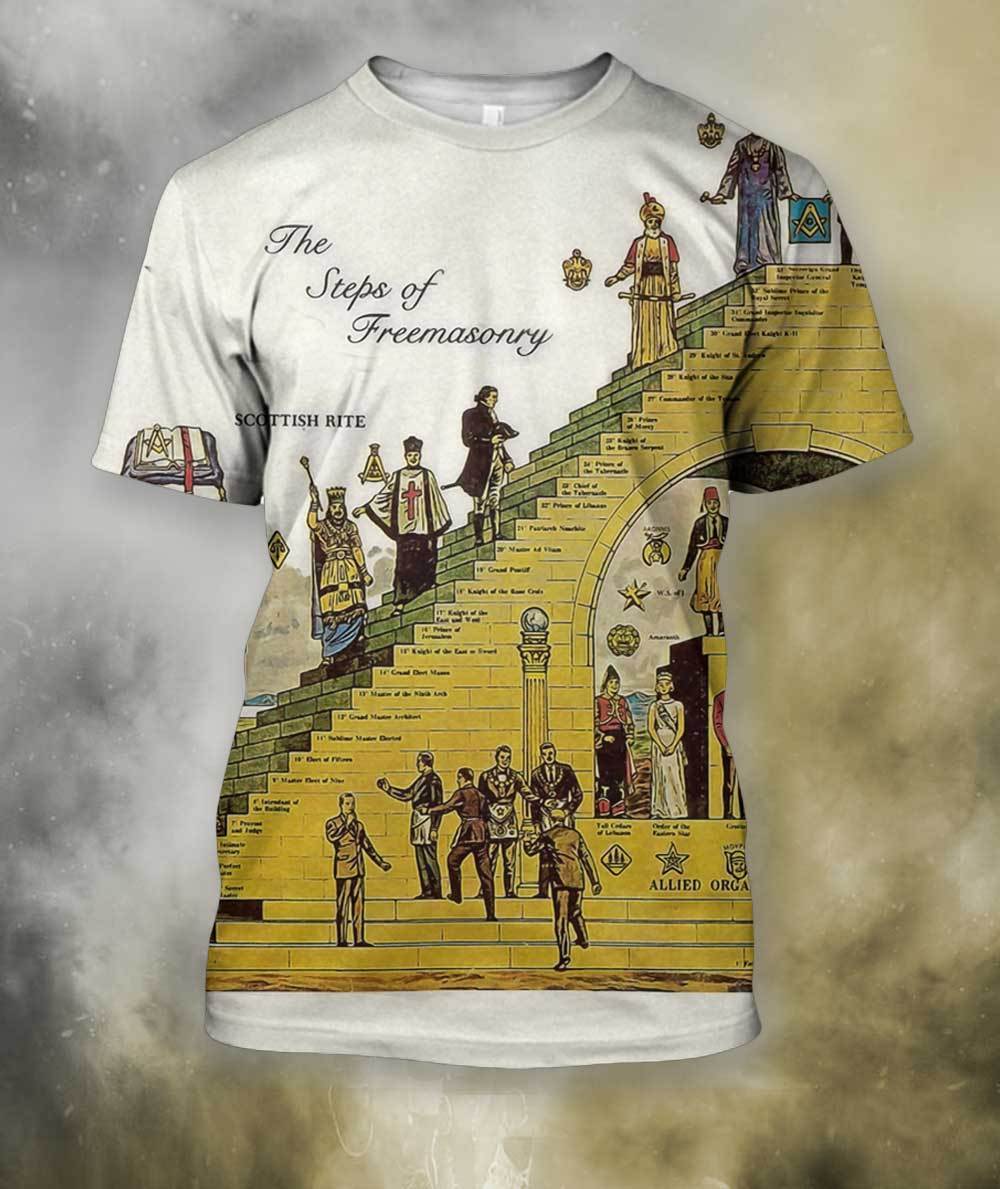3D All Over Print Hierarchy of Masons Hoodie-Apparel-HD09-T-Shirt-S-Vibe Cosy™