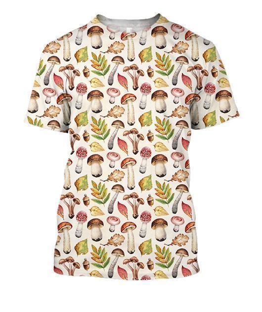 3D All Over Printing Mushroom Premium Shirt-Apparel-Phaethon-T-Shirt-S-Vibe Cosy™