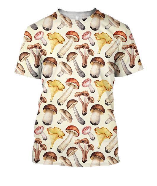 3D All Over Printing Mushroom Premium Shirt-Apparel-Phaethon-T-Shirt-S-Vibe Cosy™