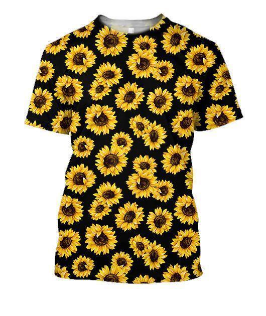 3D All Over Printing Sunflower Shirt-Apparel-Phaethon-T-Shirt-S-Vibe Cosy™