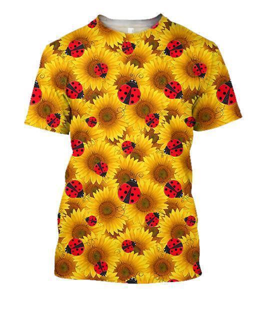 3D All Over Printing The Sunflower Bug Shirt-Apparel-Phaethon-T-Shirt-S-Vibe Cosy™