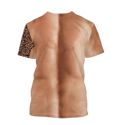 Muscle Tattoo 3D All Over Printed T-Shirt Pi28072002-Apparel-MP-T-Shirt-S-Vibe Cosy™