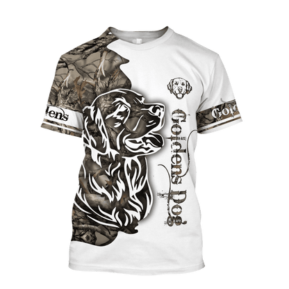 Goldens Dog 3D All Over Printed shirt & short for men and women PL