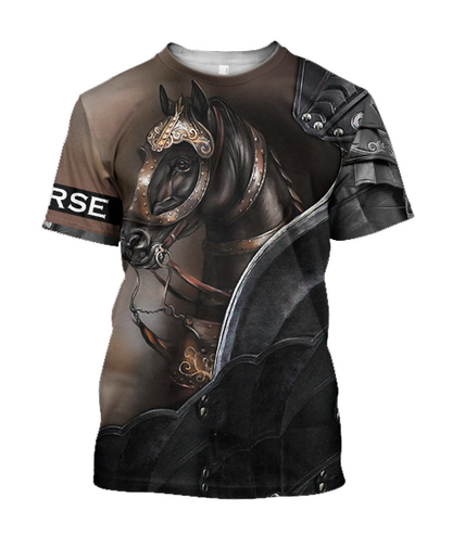 Love Horse 3D All Over Printed Shirts TA041110-Apparel-TA-T-Shirt-S-Vibe Cosy™