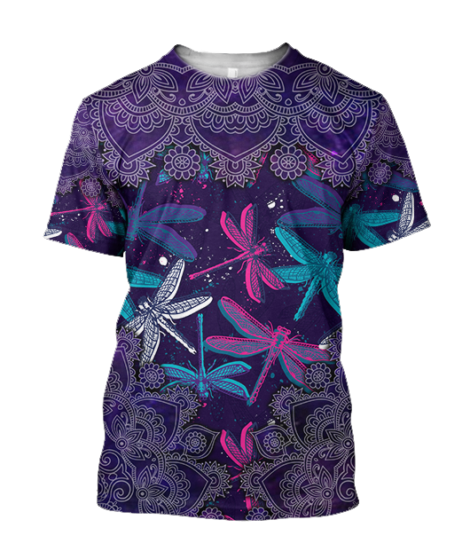 Beautiful Dragonfly 3D All Over Printed Shirts JJ300305-Apparel-TA-T-Shirt-S-Vibe Cosy™