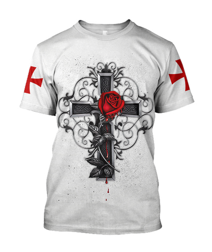 Knight God Jesus 3D All Over Printed Shirt Hoodie For Men And Women JJ240303-Apparel-MP-T-Shirt-S-Vibe Cosy™