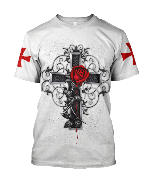 The Cross 3D All Over Printed Shirt Hoodie JJ020403-Apparel-MP-T-Shirt-S-Vibe Cosy™