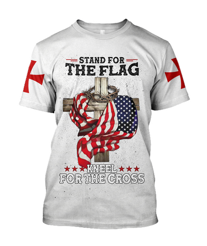 Easter God Jesus One Nation Under God 3D All Over Printed Shirt Hoodie JJ240405-Apparel-MP-T-Shirt-S-Vibe Cosy™