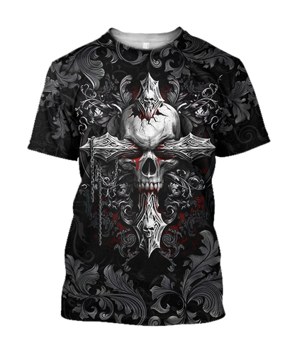 Beautiful Skull By ML-Apparel-ML-T-Shirt-S-Vibe Cosy™