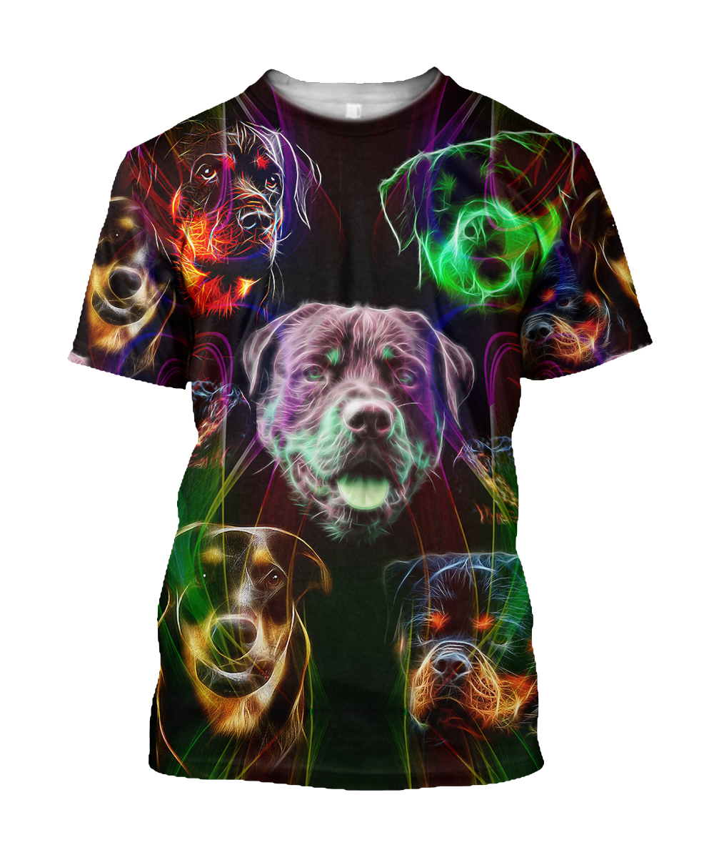 Rottweiler colorful 3D hoodie shirt for men and women JJW18092002S