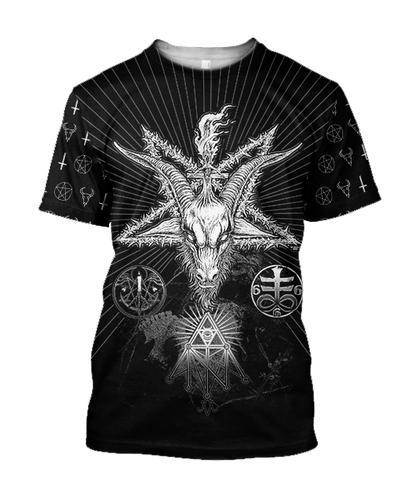 Satanic Tribal 3D All Over Printed Hoodie Shirts For Men And Women JJ25052001-Apparel-MP-T-Shirt-S-Vibe Cosy™