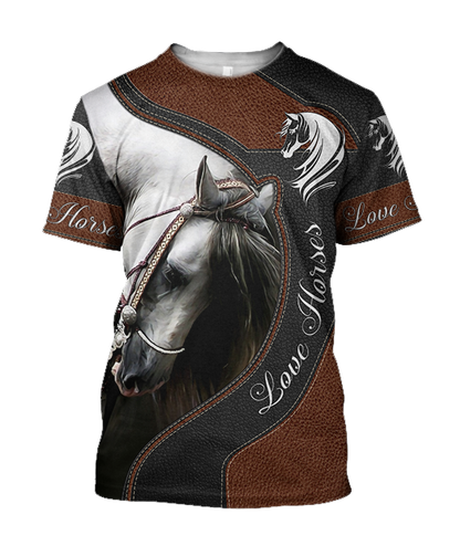 Love Beautiful Horse 3D All Over Printed Shirts JJ15052002-Apparel-MP-T-Shirt-S-Vibe Cosy™