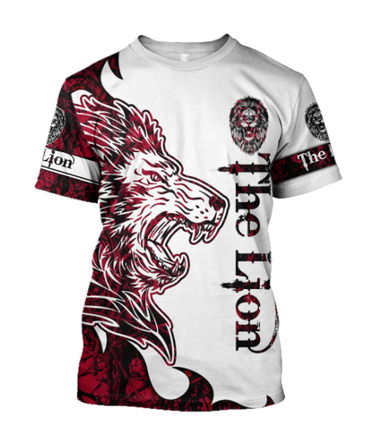 The Red Lion Tattoo Over Printed Hoodie