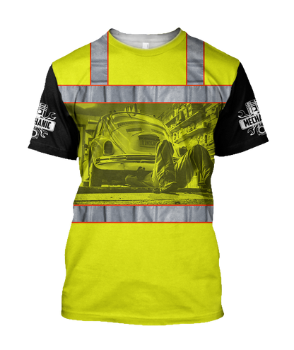 Mechanic 3D All Over Printed Hoodie For Men and Women JJW10102004