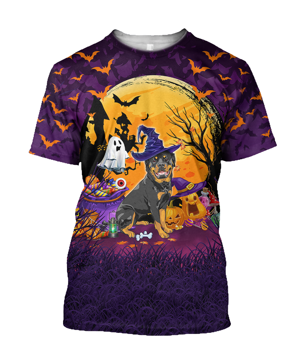 Happy halloween rottweiler hoodie shirt for men and women JJW11092002