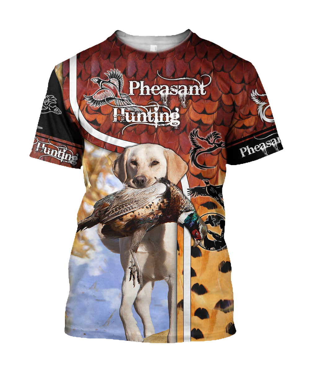 Pheasant Hunting Camo 3D Over Printed Unisex Deluxe Hoodie ML