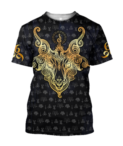 Satanic Tribal 3D All Over Printed Hoodie Shirts For Men And Women JJ25052003-Apparel-MP-T-Shirt-S-Vibe Cosy™