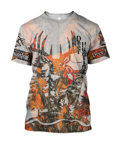 3D All Over Print Deer Hunting Hoodie JJW10082001