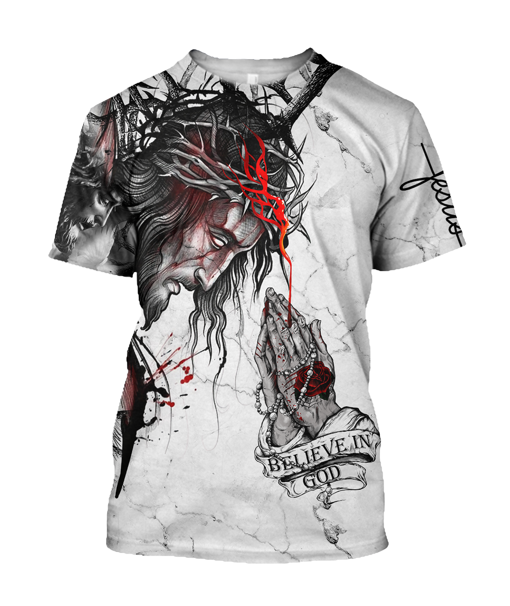 Jesus 3D All Over Printed Shirts For Men and Women JJW31102004