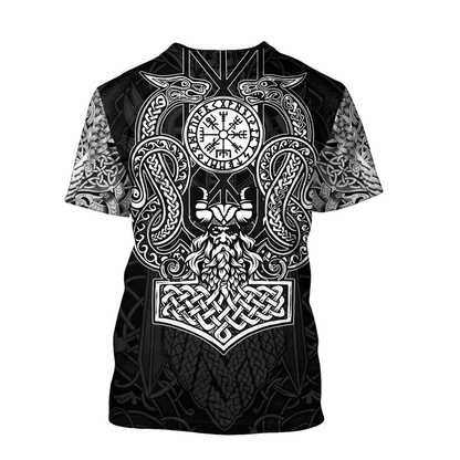 3D All Over Printed Viking Odin Hoodie-Apparel-HP Arts-Hoodie-S-Vibe Cosy™