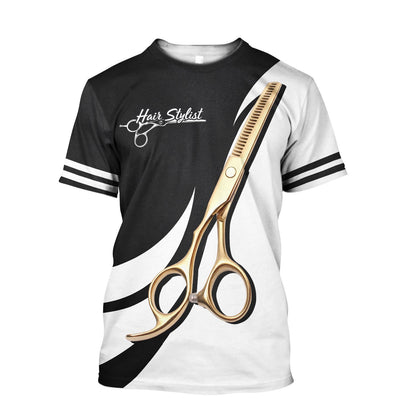 Hair stylist 3d hoodie shirt for men and women HG HAC140202-Apparel-HG-T-shirt-S-Vibe Cosy™