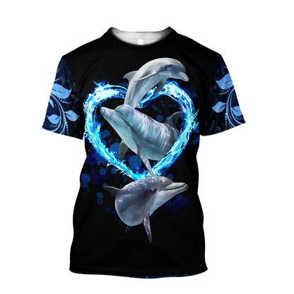 Dolphin 3d hoodie shirt for men and women HG HAC180301-Apparel-HG-T-shirt-S-Vibe Cosy™