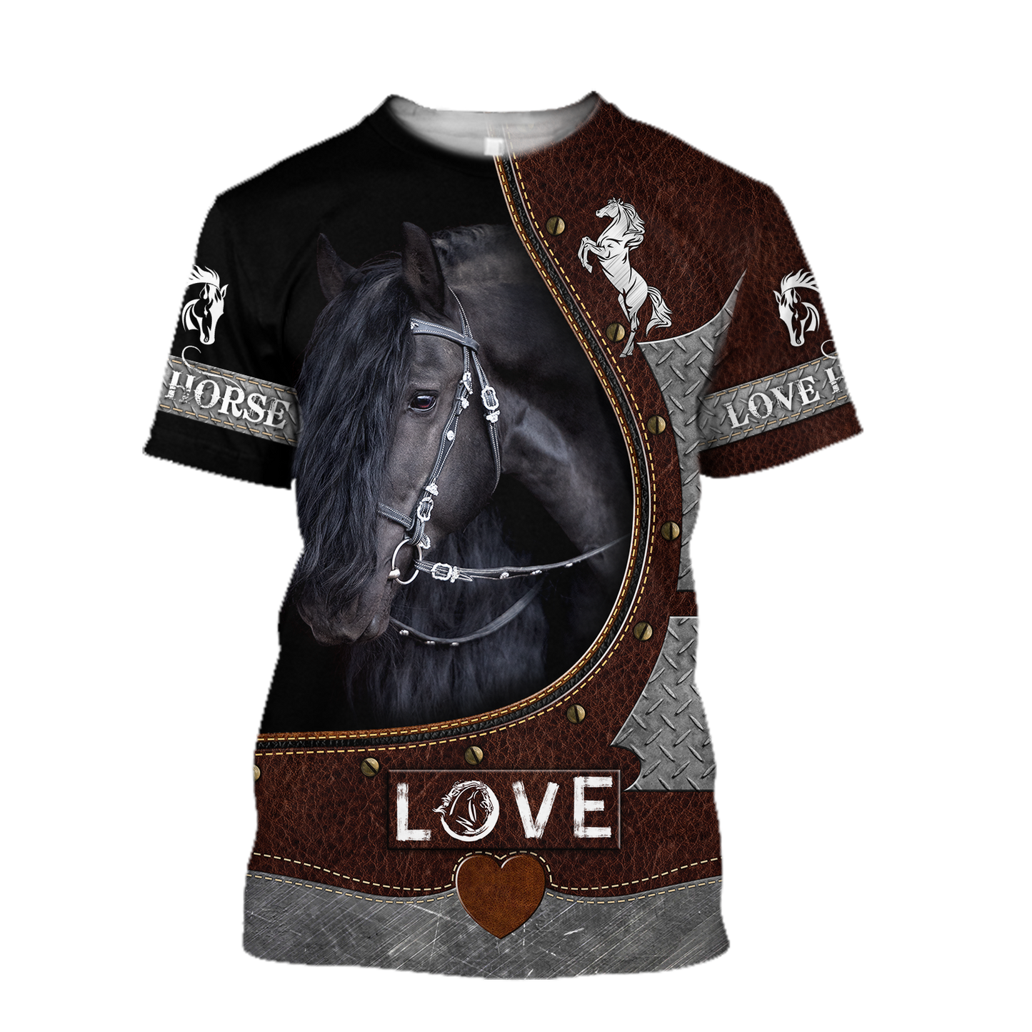Beautiful Horse 3D All Over Printed Shirts For Men And Women TR2505201S-Apparel-MP-T-Shirt-S-Vibe Cosy™
