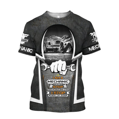 Mechanic 3D All Over Printed Hoodie For Men and Women TN10092001