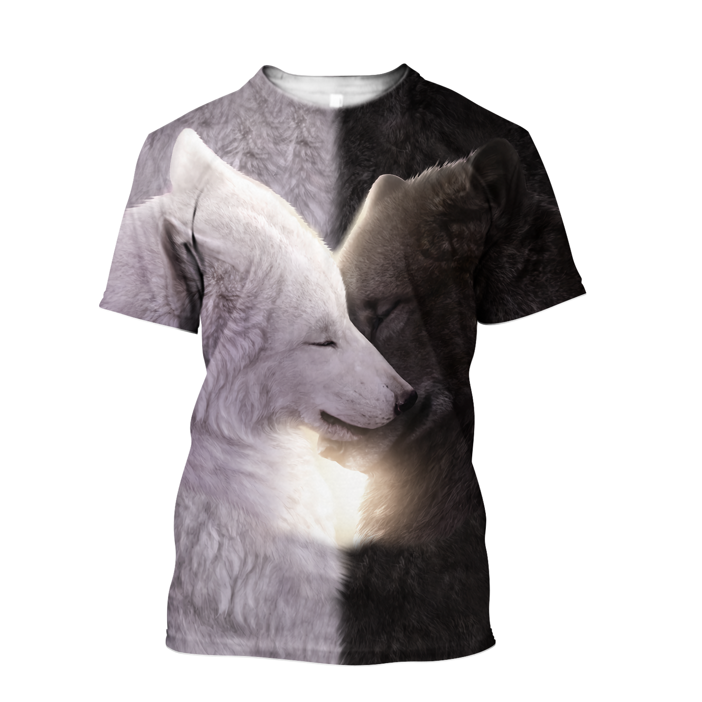 Wolf black and white hoodie shirt for men and women HAC040904