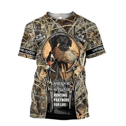 Hunting Labrador 3D Over Printed Unisex Deluxe Hoodie ML