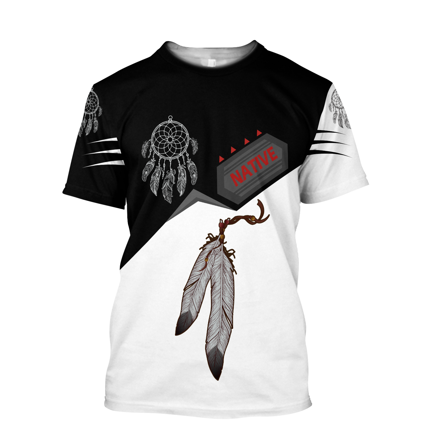 Premium Native American Feather All Over Printed Shirts For Men And Women MEI