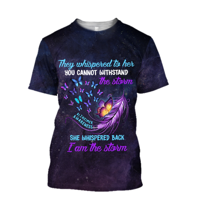 Alzheimer awareness 3D All Over Printed Shirts For Men and Women TR1509201