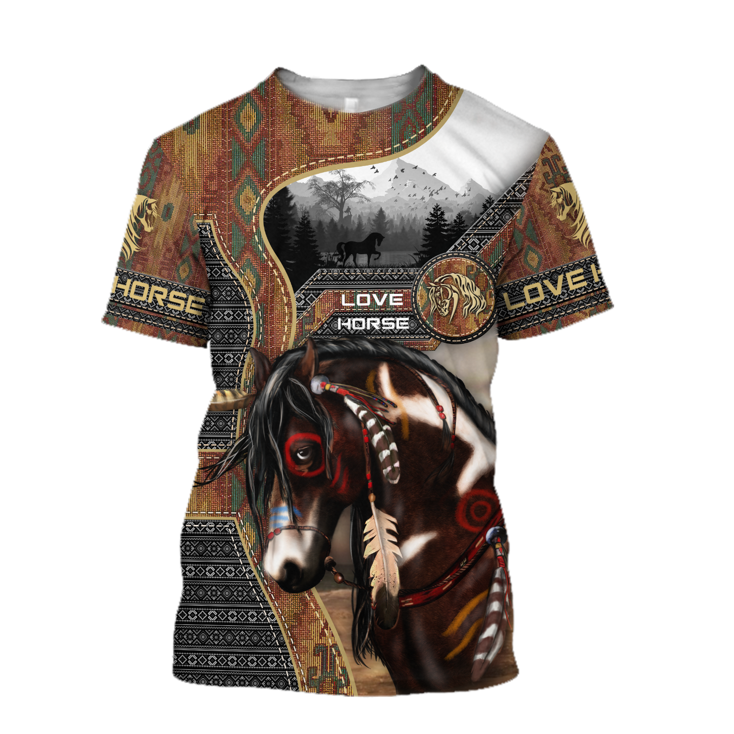 Native Horse 3D All Over Printed Hoodie For Men And Women TR1311206ND