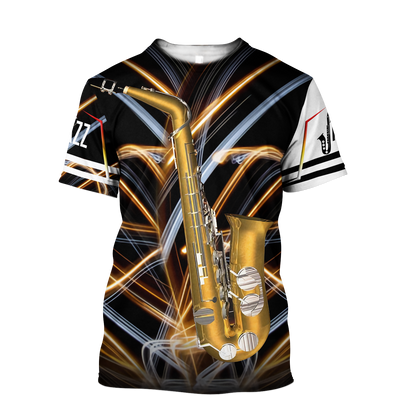 Saxophone music 3d hoodie shirt for men and women HG1141-Apparel-HG-T-shirt-S-Vibe Cosy™