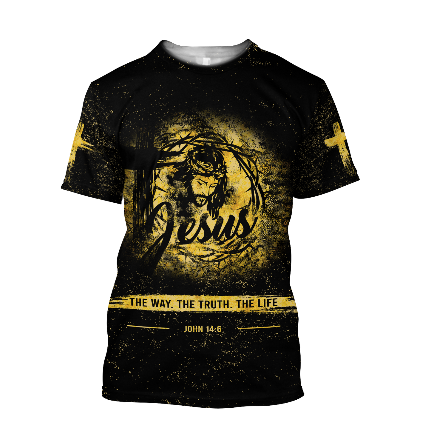 Jesus The Way The Truth The Life 3D All Over Printed Shirts For Men and Women Pi12062004-Apparel-TA-T-Shirts-S-Vibe Cosy™